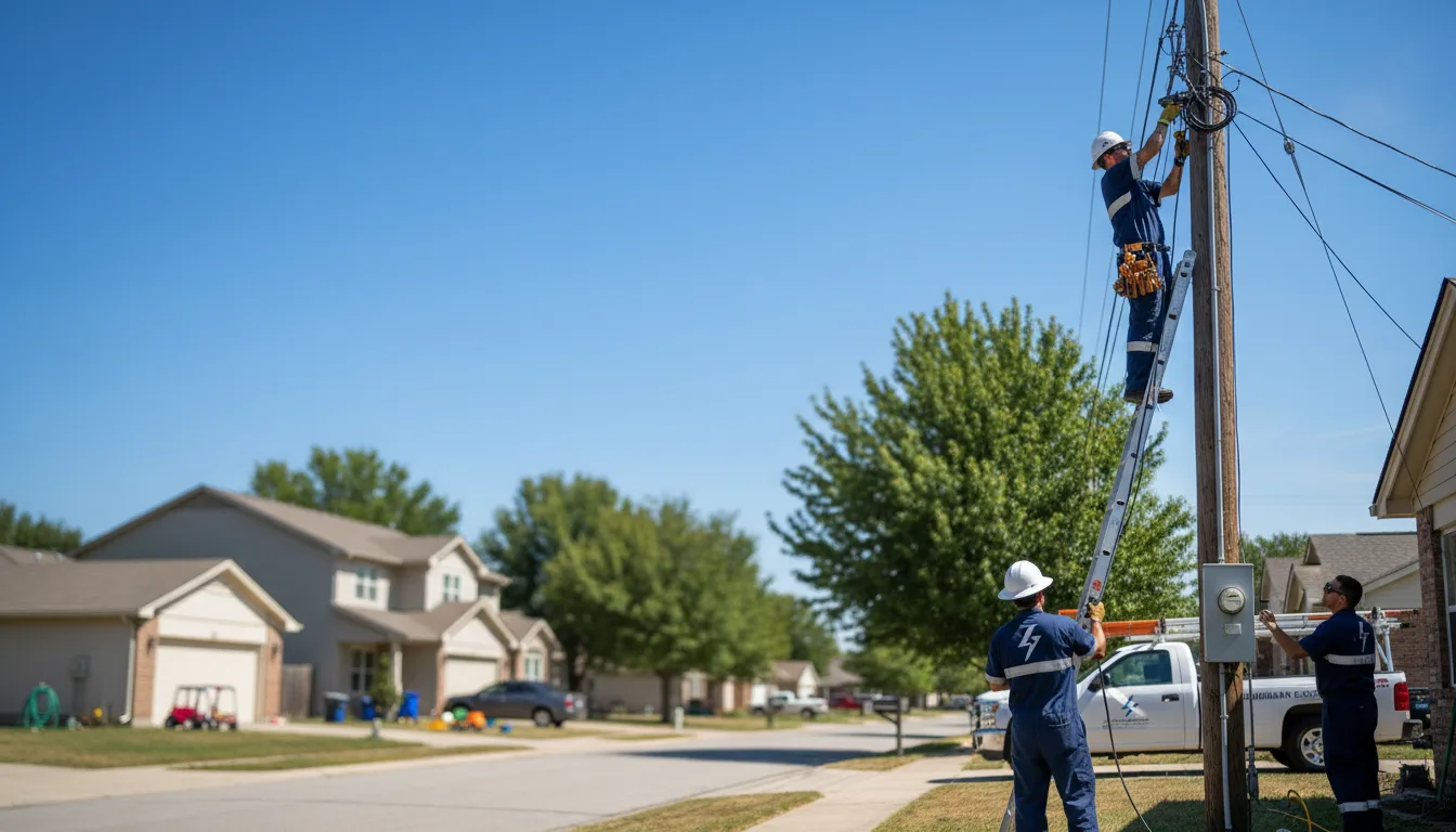 Residential electrician providing installation services in Herman, NE